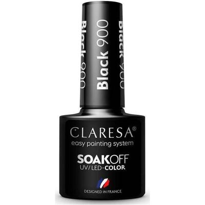Claresa, Nagellack, Soak Off UV/LED hybrid lacquer 900ack 5g (Black) Claresa, Nagellack, Soak Off UV/LED hybrid lacquer 900ack 5g (Black)