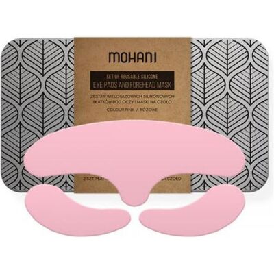 Mohani, Mascara, Wielorazowe płatki silikonowe pod oczy i maska na czoło Pink 2 sztuki Mohani, Mascara, Wielorazowe płatki silikonowe pod oczy i maska na czoło Pink 2 sztuki