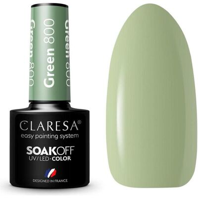 Claresa, Nagellack, Soak Off Uv/Led Green Hybrid English 800 5G (Grün, UV-Gel Lack) Claresa, Nagellack, Soak Off Uv/Led Green Hybrid English 800 5G (Grün, UV-Gel Lack)