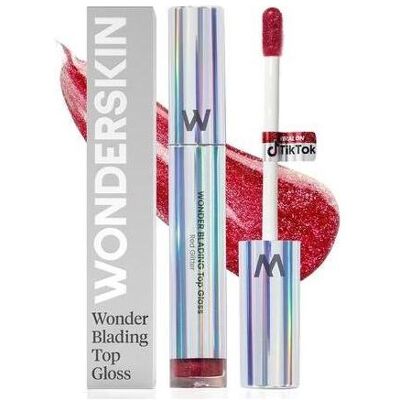 Wonderskin, Lippenstift + Lipgloss, - Wonder Blading Top Gloss Red Glitter (Red Glitter) Wonderskin, Lippenstift + Lipgloss, - Wonder Blading Top Gloss Red Glitter (Red Glitter)