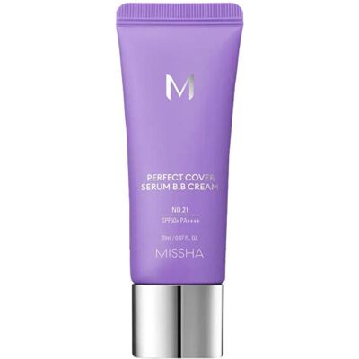 Missha, BB + CC Creme, M Perfect Cover BB Cream with Serum SPF 50+ Shade 21 20ml (21, 20 ml) Missha, BB + CC Creme, M Perfect Cover BB Cream with Serum SPF 50+ Shade 21 20ml (21, 20 ml)