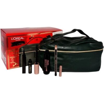 L'Oréal Paris, Mascara, LOreal Set (Mascara Black Air Volume 30 H Mega Black+ Le Khol Midnight Black 101 + Superliner (Black, Midnight Black 101, Nr. 30 H Mega Black) L'Oréal Paris, Mascara, LOreal Set (Mascara Black Air Volume 30 H Mega Black+ Le Khol Midnight Black 101 + Superliner (Black, Midnight Black 101, Nr. 30 H Mega Black)