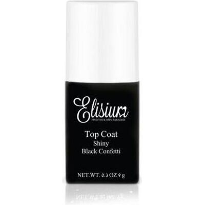 Elisium, Nagellack, Top Coat Shiny Top For Hybrid Varnishesack Confetti 9G (Black Confetti, Top Coat) Elisium, Nagellack, Top Coat Shiny Top For Hybrid Varnishesack Confetti 9G (Black Confetti, Top Coat)