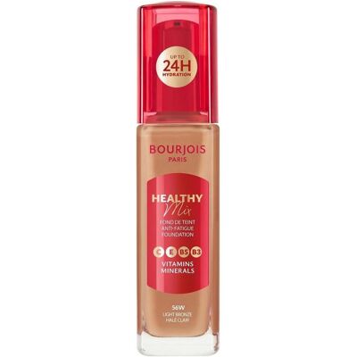 Bourjois, Foundation, HEALTHY MIX base de maquillaje #51.2W-Golden Vanilla 30 ml (51.2W-Golden Vanilla) Bourjois, Foundation, HEALTHY MIX base de maquillaje #51.2W-Golden Vanilla 30 ml (51.2W-Golden Vanilla)