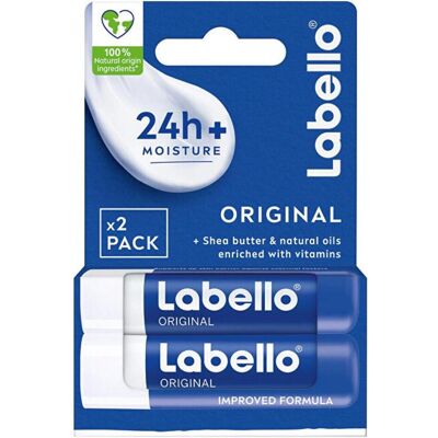 LABELLO, Lippenpflege, Classic Care - Lip Balm 2 pieces 4.8g (Lippenbalsam, 4.80 g) LABELLO, Lippenpflege, Classic Care - Lip Balm 2 pieces 4.8g (Lippenbalsam, 4.80 g)