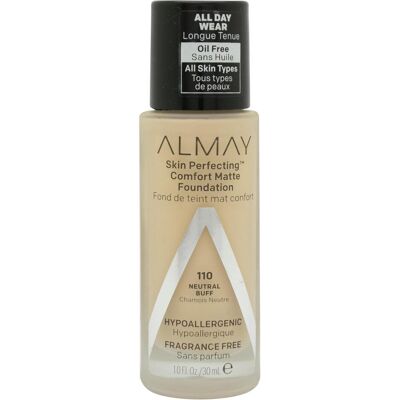 Almay, Foundation, Hautperfektionierendes Komfort-Mattierungsprodukt (110 Neutral Buff) Almay, Foundation, Hautperfektionierendes Komfort-Mattierungsprodukt (110 Neutral Buff)