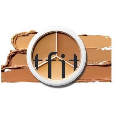 Tfit, Concealer, Cover Up Pro Concealer Palette 3-in-1 Full Coverage Farbkorrektur (Dark) Tfit, Concealer, Cover Up Pro Concealer Palette 3-in-1 Full Coverage Farbkorrektur (Dark)