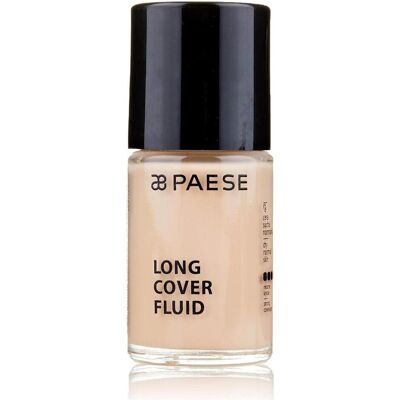 Paese, Concealer, Long Cover Fluid podkład kryjący o przedłużonej twałości 01 Jasny Beż 30ml (Beige) Paese, Concealer, Long Cover Fluid podkład kryjący o przedłużonej twałości 01 Jasny Beż 30ml (Beige)