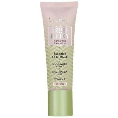 Lovely, Foundation, Fluid Fresh and Juicy Foundation Nr. 1 (Nude) Lovely, Foundation, Fluid Fresh and Juicy Foundation Nr. 1 (Nude)