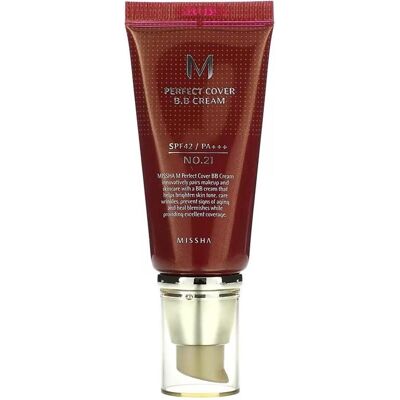 Missha, BB + CC Creme, Perfect Cover (23N Natural Beige, Medium Beige, 50 ml) Missha, BB + CC Creme, Perfect Cover (23N Natural Beige, Medium Beige, 50 ml)