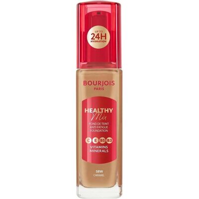 Bourjois, Foundation, HEALTHY MIX base de maquillaje #52.2W-Golden Beige 30 ml (Golden Beige) Bourjois, Foundation, HEALTHY MIX base de maquillaje #52.2W-Golden Beige 30 ml (Golden Beige)