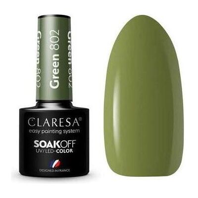 Claresa, Nagellack, Soak Off Uv/Led Green Gel Polish 802 5G (Green, UV-Gel Lack) Claresa, Nagellack, Soak Off Uv/Led Green Gel Polish 802 5G (Green, UV-Gel Lack)