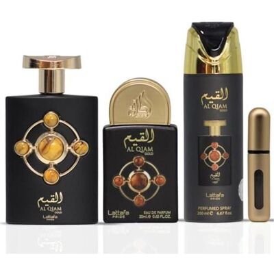 Lattafa, Beauty Geschenkset, Pride Al Qiam Gold Eau De Parfum 100 Ml Eau De Parfum 20 Ml Deodorant 200 Ml (Parfum Set) Lattafa, Beauty Geschenkset, Pride Al Qiam Gold Eau De Parfum 100 Ml Eau De Parfum 20 Ml Deodorant 200 Ml (Parfum Set)