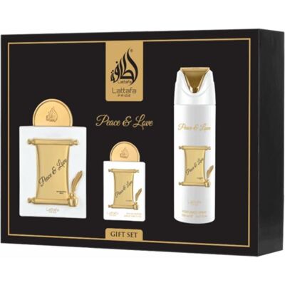 Lattafa, Beauty Geschenkset, Pride Peace & Love Eau De Parfum 100 Ml Eau De Parfum 20 Ml Deodorant 200 Ml Lattafa, Beauty Geschenkset, Pride Peace & Love Eau De Parfum 100 Ml Eau De Parfum 20 Ml Deodorant 200 Ml