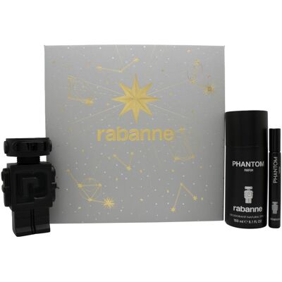Paco Rabanne, Beauty Geschenkset, Phantom Parfum Gift Set 50ml EDP + 10ml EDP + 150ml Deodorant Spray (Parfum Set) Paco Rabanne, Beauty Geschenkset, Phantom Parfum Gift Set 50ml EDP + 10ml EDP + 150ml Deodorant Spray (Parfum Set)