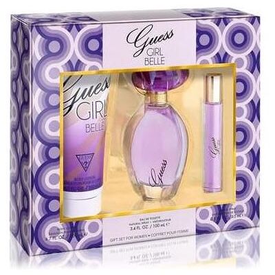 Guess Beauty Geschenkset, GIRL BELLE(W)(W/B)3PC SET(3.4oz edt sp,6.7oz body lotion,15ml edt travel sp) (Parfum Set) Guess Beauty Geschenkset, GIRL BELLE(W)(W/B)3PC SET(3.4oz edt sp,6.7oz body lotion,15ml edt travel sp) (Parfum Set)