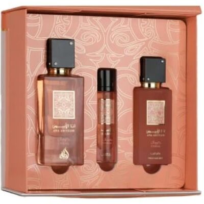 Lattafa, Beauty Geschenkset, Ana Abiyedh Coral Perfume Gift Set 60ml Eau De Parfum (Parfum Set) Lattafa, Beauty Geschenkset, Ana Abiyedh Coral Perfume Gift Set 60ml Eau De Parfum (Parfum Set)