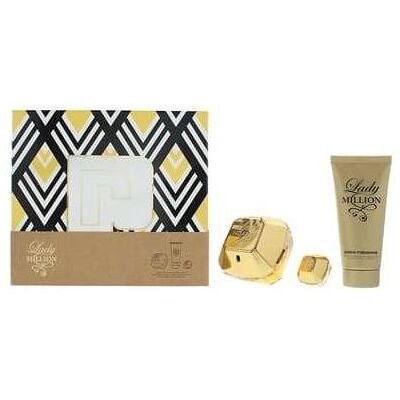Paco Rabanne, Beauty Geschenkset, Lady Million Eau De Parfum Spray 80ml Set 3 Artikel (Parfum Set) Paco Rabanne, Beauty Geschenkset, Lady Million Eau De Parfum Spray 80ml Set 3 Artikel (Parfum Set)