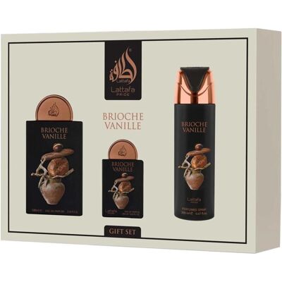 Lattafa, Beauty Geschenkset, Pride Brioche Vanille Eau De Parfum 100 Ml Eau De Parfum 20 Ml Deodorant 200 Ml (Parfum Set) Lattafa, Beauty Geschenkset, Pride Brioche Vanille Eau De Parfum 100 Ml Eau De Parfum 20 Ml Deodorant 200 Ml (Parfum Set)