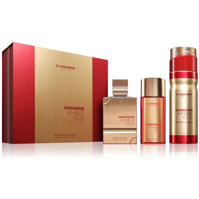 Al Haramain, Beauty Geschenkset, Haramain Amber Oud Ruby Edition Gift Set Edp 75ml Edp 30ml Fragrance Mist 250ml (Parfum Set) Al Haramain, Beauty Geschenkset, Haramain Amber Oud Ruby Edition Gift Set Edp 75ml Edp 30ml Fragrance Mist 250ml (Parfum Set)