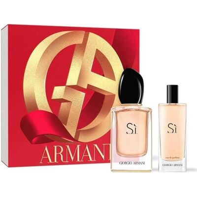 Giorgio Armani Beauty Geschenkset, Si Eau de Parfum Gift Set 2023 50ml EDP and 15ml Travel Spray (Parfum Set) Giorgio Armani Beauty Geschenkset, Si Eau de Parfum Gift Set 2023 50ml EDP and 15ml Travel Spray (Parfum Set)