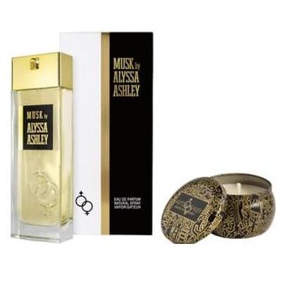 Alyssa Ashley, Beauty Geschenkset, Moschus Eau De Parfum 100 Ml Geschenkset mit 110 G Duftkerze Alyssa Ashley, Beauty Geschenkset, Moschus Eau De Parfum 100 Ml Geschenkset mit 110 G Duftkerze