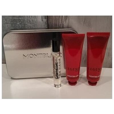 Montblanc, Beauty Geschenkset, Legend Red 7.5ml EDP Cleansing Gel Face Cream 30ml each - Pack of 3 (Gesichtspflege Set, Parfum Set) Montblanc, Beauty Geschenkset, Legend Red 7.5ml EDP Cleansing Gel Face Cream 30ml each - Pack of 3 (Gesichtspflege Set, Parfum Set)