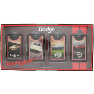 Dodge, Beauty Geschenkset, Duftset für Herren – 4x 20 ml Eau de Toilette: Charger, Demon, SRT & Super Bee (Parfum Set) Dodge, Beauty Geschenkset, Duftset für Herren – 4x 20 ml Eau de Toilette: Charger, Demon, SRT & Super Bee (Parfum Set)