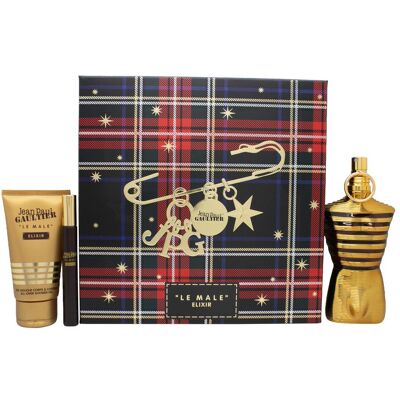 Jean Paul Gaultier Beauty Geschenkset, Le Male Elixir Eau De Parfum 125ml Eau De Parfum 10ml Shower Gel 75ml (Parfum Set) Jean Paul Gaultier Beauty Geschenkset, Le Male Elixir Eau De Parfum 125ml Eau De Parfum 10ml Shower Gel 75ml (Parfum Set)