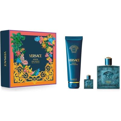 Versace, Beauty Geschenkset, Eros Eau De Parfum 100ml Shower Gel 150ml Eau De Parfum 5ml (Parfum Set) Versace, Beauty Geschenkset, Eros Eau De Parfum 100ml Shower Gel 150ml Eau De Parfum 5ml (Parfum Set)