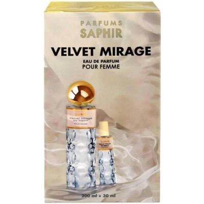 Saphir, Beauty Geschenkset, VELVET MIRAGE EDP SPRAY 200 ML + 30 ML SETS (Parfum Set) Saphir, Beauty Geschenkset, VELVET MIRAGE EDP SPRAY 200 ML + 30 ML SETS (Parfum Set)
