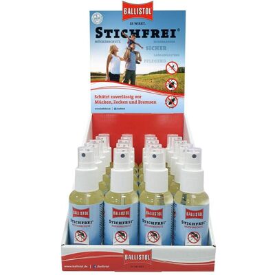 Ballistol, Insektenschutzmittel, Display Stichfrei 20 x Stichfrei Pump-Spray, 100ml (100 ml) Ballistol, Insektenschutzmittel, Display Stichfrei 20 x Stichfrei Pump-Spray, 100ml (100 ml)