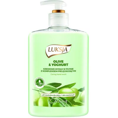 Luksja, Handseife, Flüssigseife mit Olive und Joghurt (Flüssigseife, Handseifenspender) Luksja, Handseife, Flüssigseife mit Olive und Joghurt (Flüssigseife, Handseifenspender)