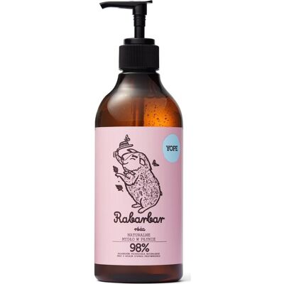 Yope, Handseife, Rhabarber- und Rosenseife (Flüssigseife, 500 ml) Yope, Handseife, Rhabarber- und Rosenseife (Flüssigseife, 500 ml)