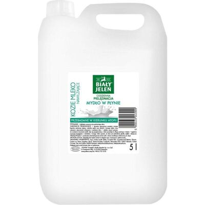Biały Jeleń, Handseife, Weisse Hirsche Hypoallergene flüssige Ziegenmilchseife 5L (Flüssigseife, 5000 ml) Biały Jeleń, Handseife, Weisse Hirsche Hypoallergene flüssige Ziegenmilchseife 5L (Flüssigseife, 5000 ml)