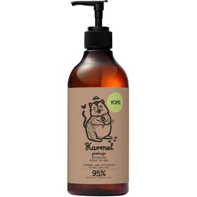 Yope, Handseife, Natürliche Handseife Karamell & Pistazie (Flüssigseife, 500 ml) Yope, Handseife, Natürliche Handseife Karamell & Pistazie (Flüssigseife, 500 ml)