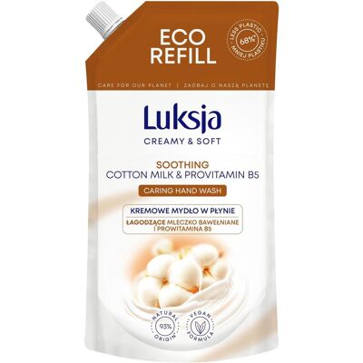 Luksja, Handseife, Liquid Soap Refill Cot&Vit 400ml (Flüssigseife, 400 ml) Luksja, Handseife, Liquid Soap Refill Cot&Vit 400ml (Flüssigseife, 400 ml)