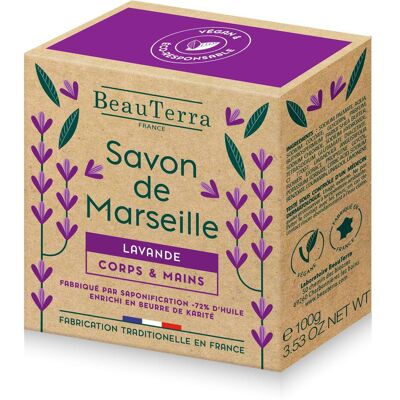 BeauTerra, Handseife, Lavendel Marseille Seife (100 g) BeauTerra, Handseife, Lavendel Marseille Seife (100 g)