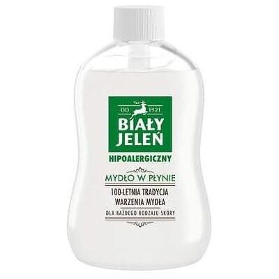 Biały Jeleń, Handseife, Weisse Hirsche, hypoallergene Flüssigkeitseife, Versorgung, 500 ml (Treffer) (Flüssigseife, Handseife Nachfüllpackung, 500 ml) Biały Jeleń, Handseife, Weisse Hirsche, hypoallergene Flüssigkeitseife, Versorgung, 500 ml (Treffer) (Flüssigseife, Handseife Nachfüllpackung, 500 ml)