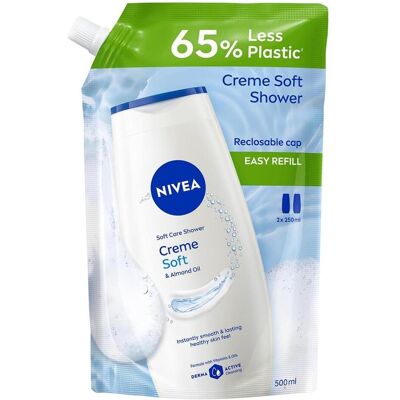 Nivea, Duschmittel, Creme Soft Refill Pflegedusche (500 ml) Nivea, Duschmittel, Creme Soft Refill Pflegedusche (500 ml)