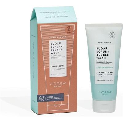 Voesh Blauer Kopf- & Körper-Zuckerpeeling - Clean Ocean - 210g Voesh Blauer Kopf- & Körper-Zuckerpeeling - Clean Ocean - 210g