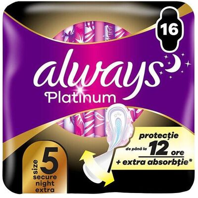 Always, Binden, Ultra Platinum Sichere Nacht mit Extra Halt (16x) Always, Binden, Ultra Platinum Sichere Nacht mit Extra Halt (16x)
