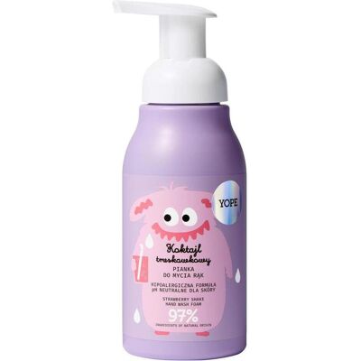 Hiskin, Handseife, YOPE Delikatna pianka do mycia rąk dla dzieci Koktajl Truskawkowy 300ml (Flüssigseife, 300 ml) Hiskin, Handseife, YOPE Delikatna pianka do mycia rąk dla dzieci Koktajl Truskawkowy 300ml (Flüssigseife, 300 ml)