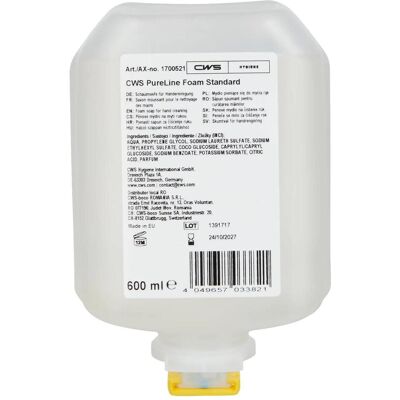 CWS, Handseife, PureLine Seifenschaum (Flüssigseife, 600 ml) CWS, Handseife, PureLine Seifenschaum (Flüssigseife, 600 ml)