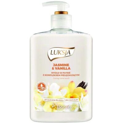 Luksja, Handseife, Flüssigseife mit Jasmin und Vanille (Flüssigseife, Handseifenspender) Luksja, Handseife, Flüssigseife mit Jasmin und Vanille (Flüssigseife, Handseifenspender)