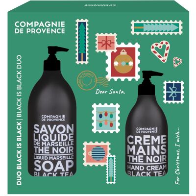 La Compagnie de Provence, Beauty Geschenkset, COMPAGNIE DE PROVENCE - DUO BLACK IS BLACK - Black - 500ml Liquid Soap, 300ml Hand Cream (Körperpflegeset) La Compagnie de Provence, Beauty Geschenkset, COMPAGNIE DE PROVENCE - DUO BLACK IS BLACK - Black - 500ml Liquid Soap, 300ml Hand Cream (Körperpflegeset)