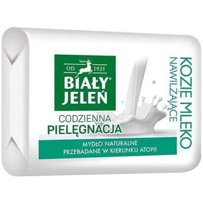 Biały Jeleń, Handseife, White Deer - Hypoallergenic Premium Natural Soap Goat'S Milk & Linen 100G (Hartseife, 100 g) Biały Jeleń, Handseife, White Deer - Hypoallergenic Premium Natural Soap Goat'S Milk & Linen 100G (Hartseife, 100 g)