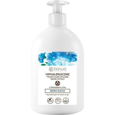 Barwa, Handseife, Hue - Hypoallergenic Traditional Polish Grey Liquid Soap With Z Extract (Flüssigseife, 500 ml) Barwa, Handseife, Hue - Hypoallergenic Traditional Polish Grey Liquid Soap With Z Extract (Flüssigseife, 500 ml)