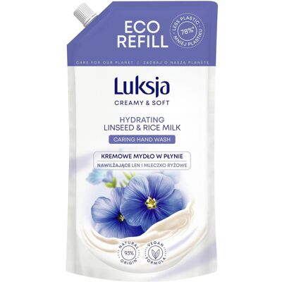 Luksja, Handseife, Cremige Flssigseife, Flachs, Brhe 900ml (Flüssigseife, Handseife Nachfüllpackung, 900 ml) Luksja, Handseife, Cremige Flssigseife, Flachs, Brhe 900ml (Flüssigseife, Handseife Nachfüllpackung, 900 ml)