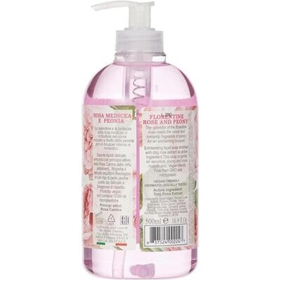 Nesti Dante, Handseife, Romantica Florentine Rose and Peony (Flüssigseife, 500 ml) Nesti Dante, Handseife, Romantica Florentine Rose and Peony (Flüssigseife, 500 ml)